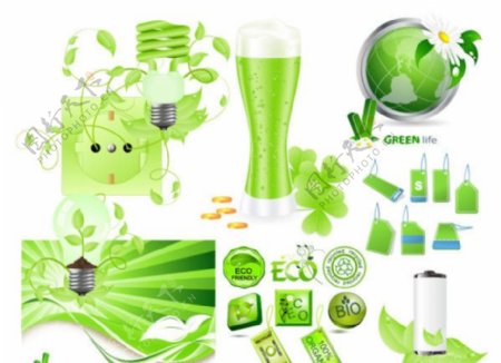 绿色环保系列矢量素材