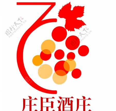 葡萄形状logo
