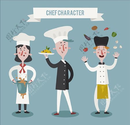 3个厨师角色