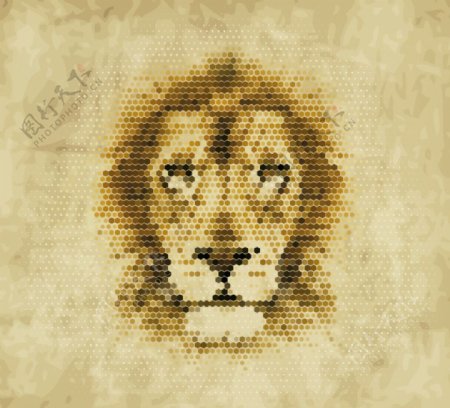 狮子像素头像