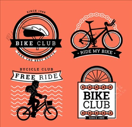 自行车协会俱乐部标志LOGO