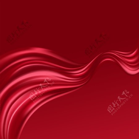 中国红丝绸背景
