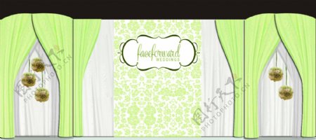 绿色创意婚礼主题设计