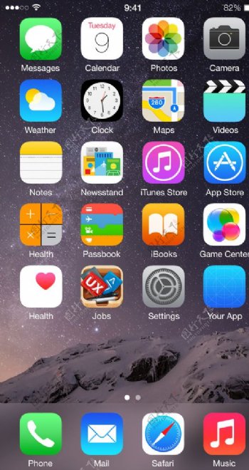 iPhone6屏幕图标icon