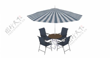 休闲桌椅太阳伞