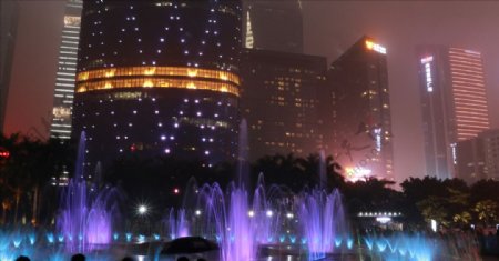 珠江新城喷泉