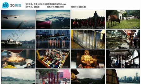 香港九龙好旺角视频素材城市夜景