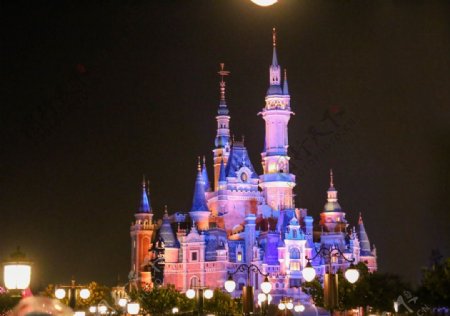 上海迪士尼夜景