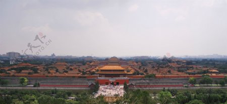北京紫禁城俯瞰