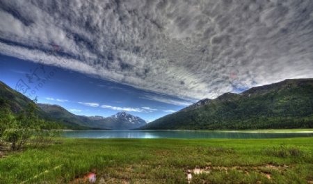 阿拉斯加伊克卢特纳湖风景