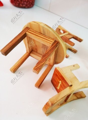 桌椅板凳微缩微型模型