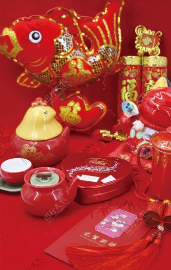 春节喜庆红色背景