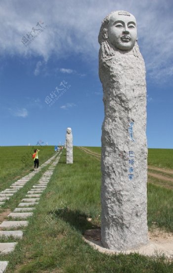 可汗墓的石雕将军