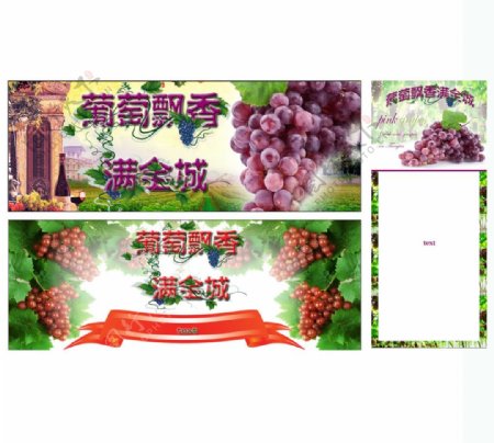葡萄飘香网站宣传banner