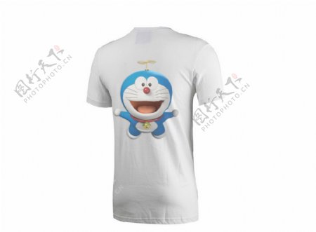哆啦A梦图案T恤