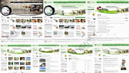 绿色旅游论坛网站模板