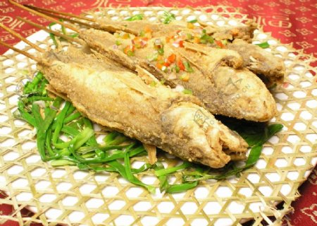 香葱串烤黄鱼