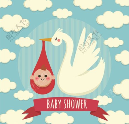 飞鹳母婴儿童宝宝海报