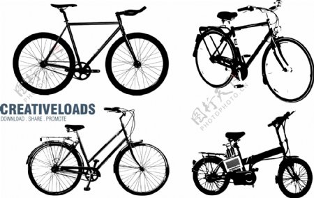 自行车交通工具