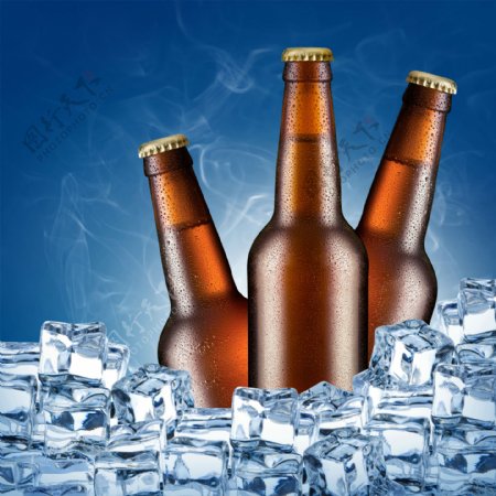 冰冻的啤酒图片