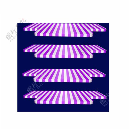 紫白条纹几何元素