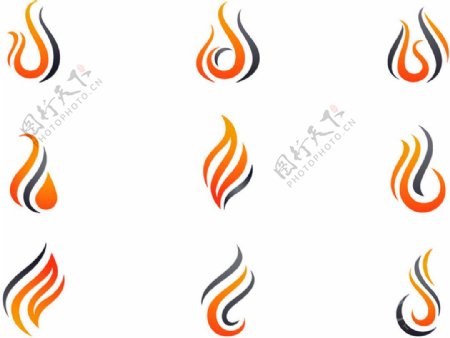 火焰logo设计图片