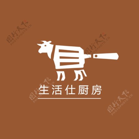 牛排餐厅logo