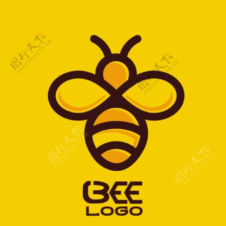 蜂蜜蜜蜂标志设计