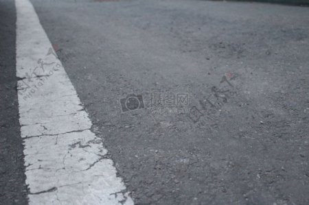 特写镜头下的道路