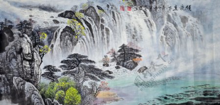 山水风景画图片