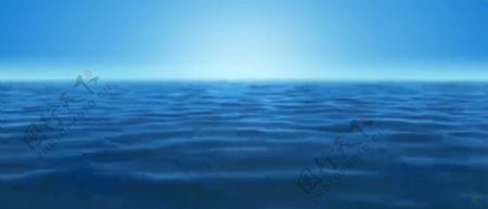 3段全高清蔚蓝色的大海碧海蓝天梦幻的景象海水波澜背景视频
