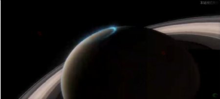 土星北部的极光Saturnsnorthernaurora高清视频素材