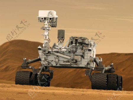 火星表面的机器人