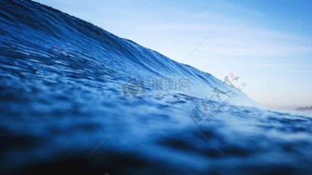 海水波蓝色海洋海水盐水