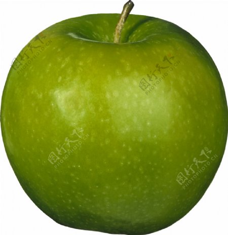 漂亮绿颜色苹果图片免抠png透明图层素材