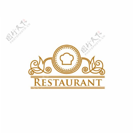 厨师帽logo设计图片