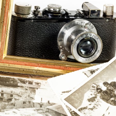 复古相机和老照片图片