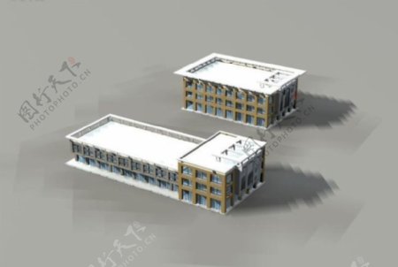 MAX商业大厦3D模型