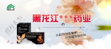 黑龙江药业网页海报