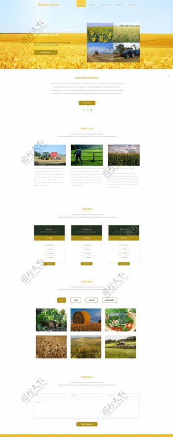大气农业牧场企业网站模板