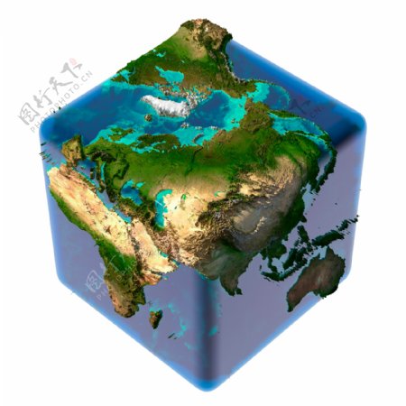 正方形的地球