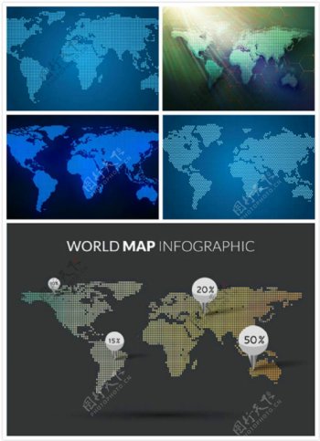 点状世界地图