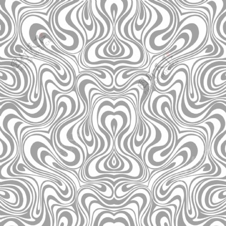 四方连续无缝延伸螺旋抽象图形