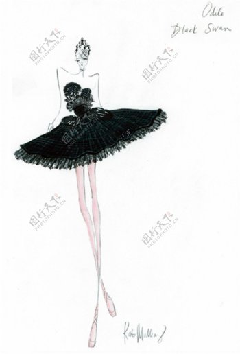 黑色芭蕾舞裙