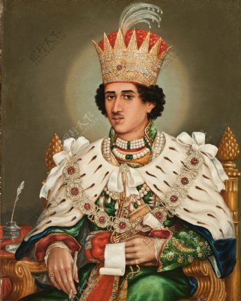 国王肖像画图片