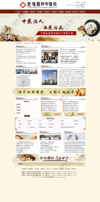 中医网站首页模板