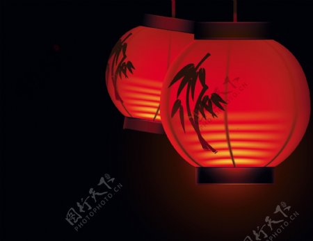 中国红传统灯笼