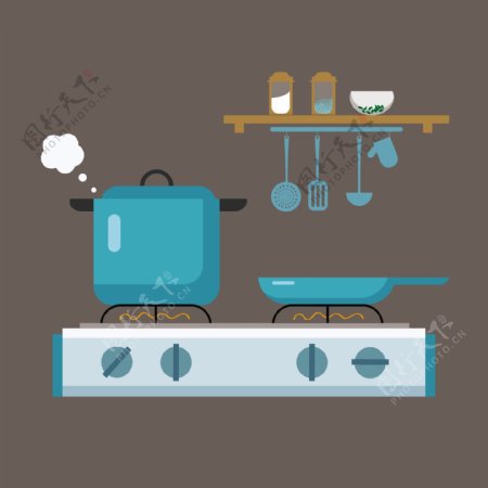 烹饪工具的设计元素