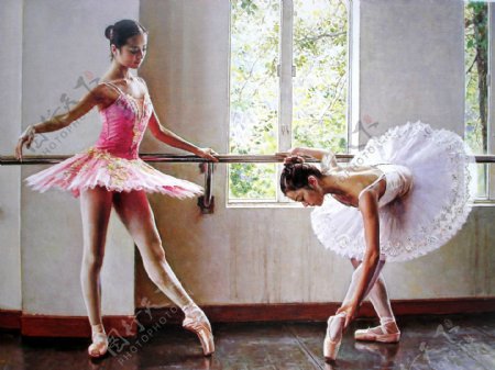 跳芭蕾的女孩子们图片