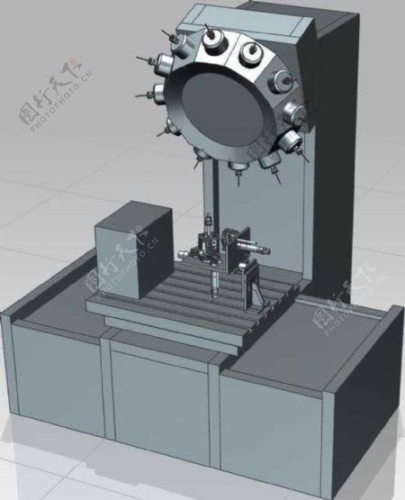 数控钻床机械模型